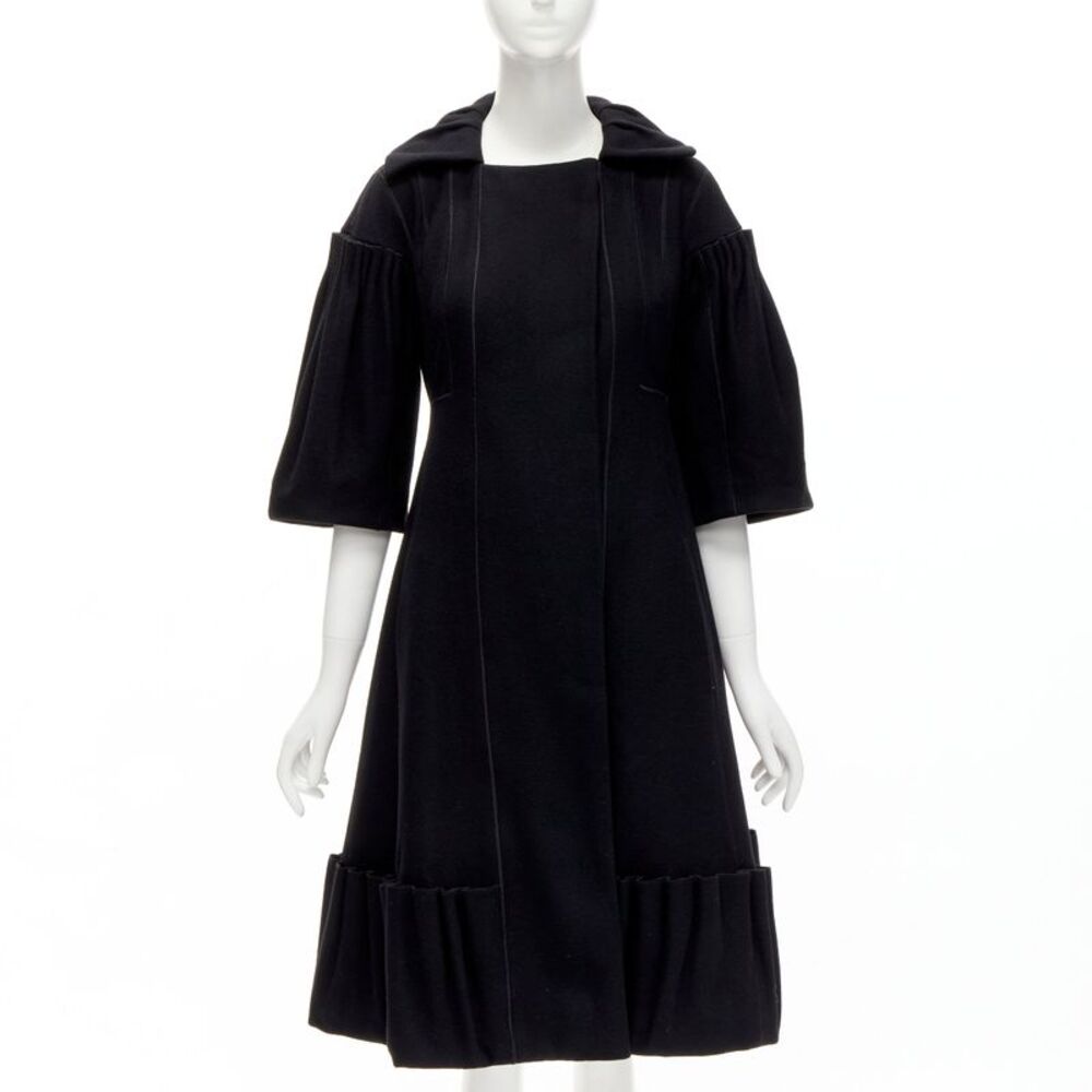 Louis Vuitton Wool Pleated Coat Dress